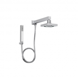 Chuveiro C/Desviador e Ducha Manual Acqua Plus Quadrado-CR