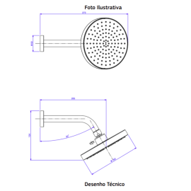 Chuveiro Deca de Parede Redondo | Flex Plus - Cromado