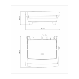 Sanduicheira Tramontina by Breville Express em Aço Inox Fosco com Chapa Flutuante 220 V