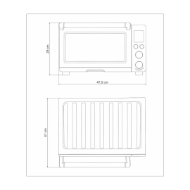 Forno Elétrico Tramontina by Breville Smart em Aço Inox 9 Funções 22 L 220 V