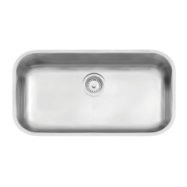 Cuba de embutir Tramontina Lavínia 56 BL em aço inox acetinado 56x34 cm