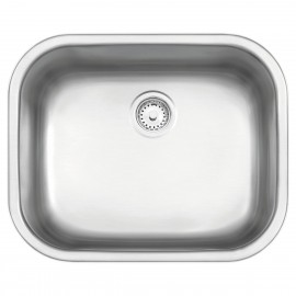 Cuba Retangular Aço Inox Maxi 50X40 Acetinada C/Válvula