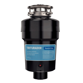 Triturador de Resíduos Alimentares Tramontina para Cubas ou Pias com Furação para Válvula de 4 1/2" com Potência de 0,75 HP 220 V