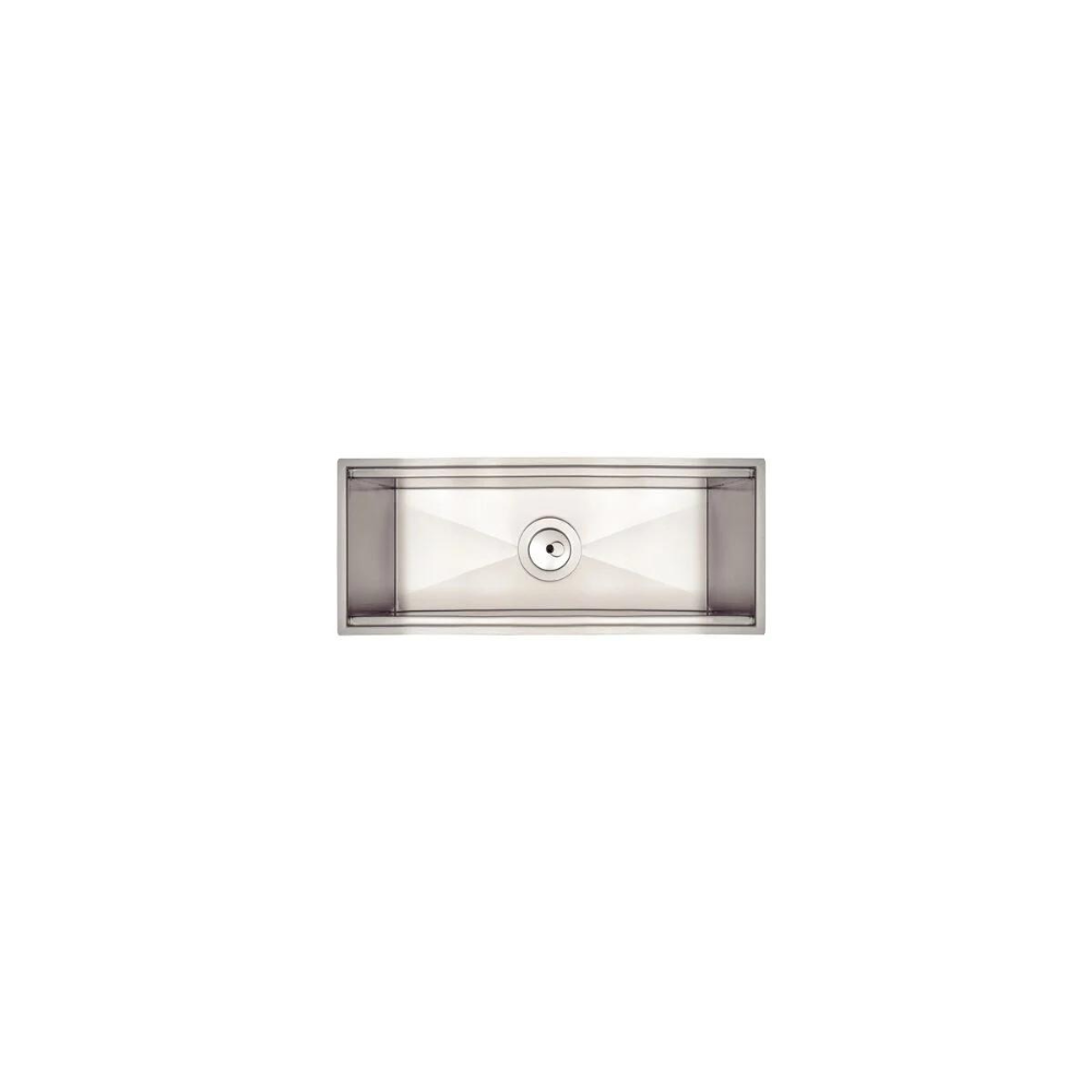 Canal Organizador em Aço Inox Tramontina para Sobrepor com Acabamento Scotch Brite 45x18 cm