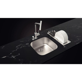 Canal Organizador em Aço Inox Tramontina para Sobrepor com Acabamento Scotch Brite 45x18 cm