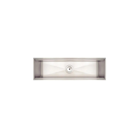 Canal Organizador em Aço Inox Tramontina para Sobrepor com Acabamento Scotch Brite 60x18 cm