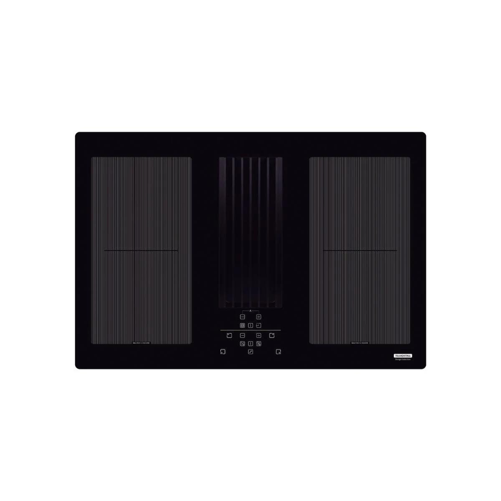 Cooktop Indução Tramontina Duo 4EI 80 com Coifa Integrada em Modo Depuração 220 V