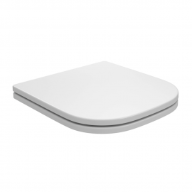 Assento Poliéster Slow Close Piano CR- BRANCO