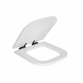 Assento Poliéster Slow Close Piano - BR/BL MT