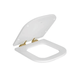 Assento Poliester Slow Close Piano - BR/CG