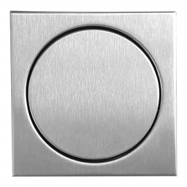 Ralo Elegance Quadrado Inox Escovado 150mm