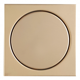 Ralo Elegance Quadrado Ouro Matte 150mm Ralo Elegance Quadrado Ouro Matte 150mm
