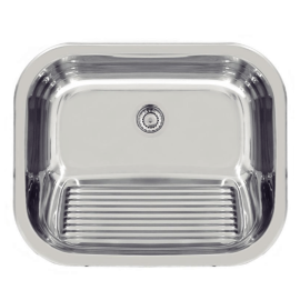 Tanque de Encaixe Hera 30 L Inox Polido 50X40 CM C/Válvula