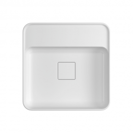 Cuba Quadrada De Apoio Com Mesa 40 Cm Branca Cubas Slim