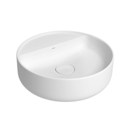 Cuba de Apoio Redonda C/Mesa 40cm - BRANCO