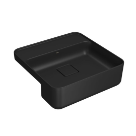 Cuba Semiencaixe Quadrada com Mesa 40cm ÉBANO FOSCO