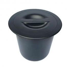 Lixeira Redonda de Embutir 8L PT VULCANO