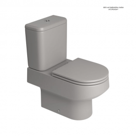 Bacia P/Caixa Acoplada Carrara-Cinza Antracite