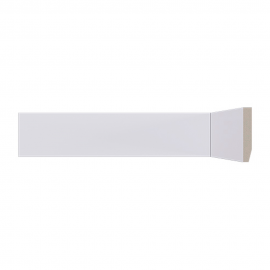 Rodape Branco LEV51 8x50mm Liso