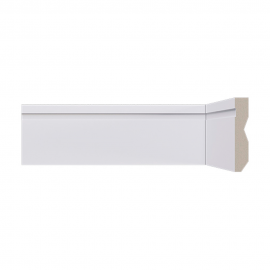 Rodape Branco LEV72 13x70mm Friso